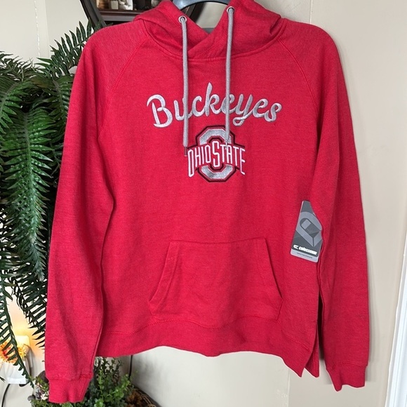 NWT Colosseum Ohio State Buckeyes Red Hoodie Sweatshirt Embroidered College - Picture 7 of 16